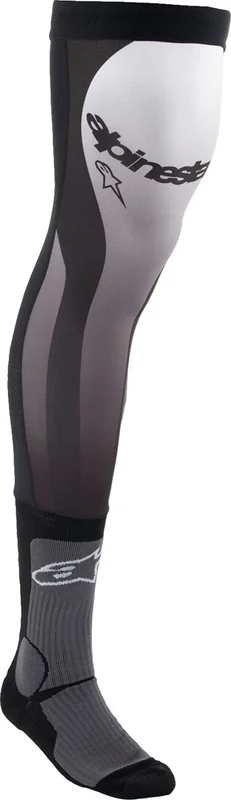 ALPINESTARS SOCK KNEE BRACE BLK/WT SM