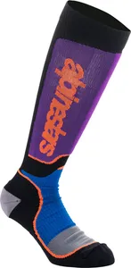 ALPINESTARS SOCK MX PLUS BLK/PUR/BL