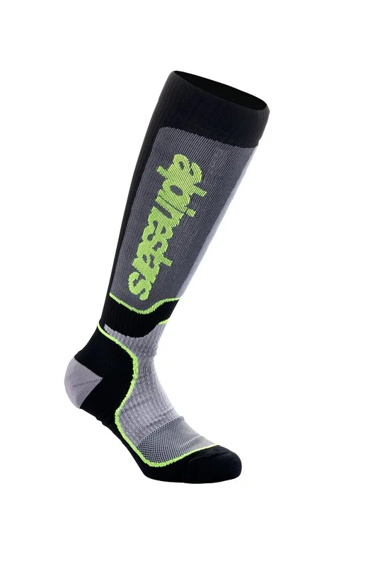 ALPINESTARS SOCK MX PLUS BLK/GY/YLW S