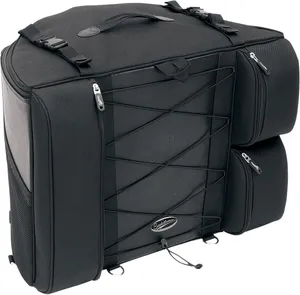 Saddlemen BR4100 Dresser Backseat Bag<br><ul><li>Designed to fit perfectly between the rider and Tourpack on the back seat of all Dresser models</li><li>Fully rigid; can be leaned against, even when empty</li><li>Full-size top opening for easy packing</li><li>Top carry handle and backpack straps for easy toting</li><li>Top accessory straps allow you to add on a Saddlemen roll bag, extra jacket, etc.</li><li>Extra side mesh pouches perfect for maps</li><li>Constructed of UV-, water- and weather-resistant 1200-Denier SaddleTuff™ and leather-like SaddleHyde™ panels</li><li>Insulated side cooler pouches; adjustable bungee net</li><li>Dimensions: 21" W x 18.5" H x 19" D; measures 4,100 cubic inches</li><li>EU dimensions 53,34 cm width x 46,99 cm height x 48,26 cm depth.</li><li>EU capacity 67,19 L</li><li> 1200-Denier Polyester SaddleTuff™ &amp; SaddleHyde™ </li></ul>