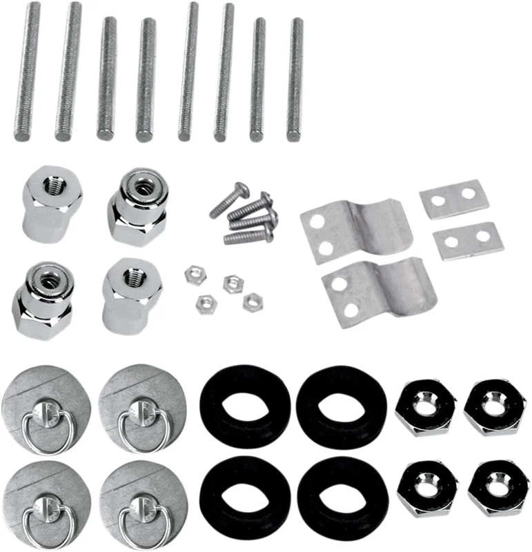 Saddlemen S4 Quick-Disconnect Saddlebag Docking Post and Fastener Kit for Harley