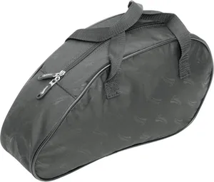 Saddlemen Saddlebag Liners<br><ul><li>Attractively styled liners fit inside your saddlebags</li><li>Packed liners can be inserted and removed without disconnecting saddlebags from bike</li><li>Wire-reinforced decorative edging provides liner rigidity</li><li>Water resistant to provide additional protection against the elements</li><li>Rugged 600-denier SaddleTuff™ construction with zipper closure</li><li>Convenient carrying handles</li><li> 600-Denier Polyester SaddleTuff™</li></ul>