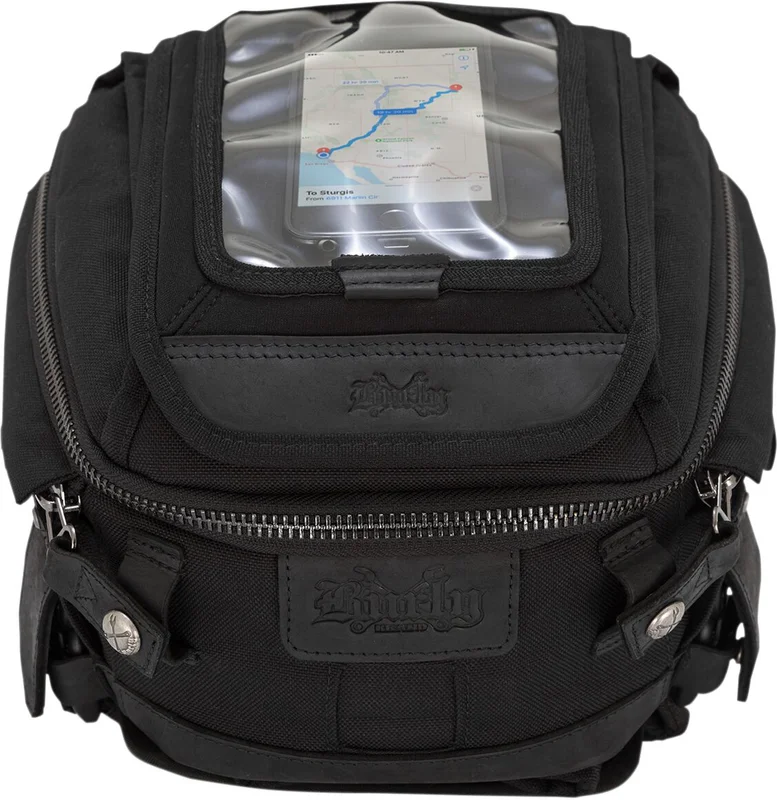 Burly TANK TAIL BAG BLK CORDURA