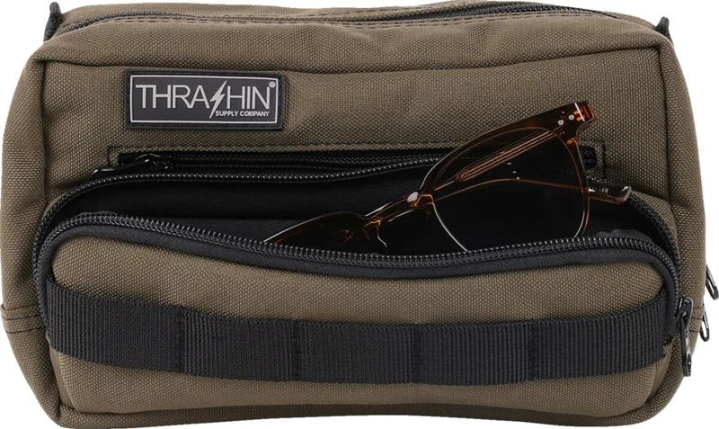 Thrashin Supply Co. BAG HANDLEBAR TSC PLUS GREEN