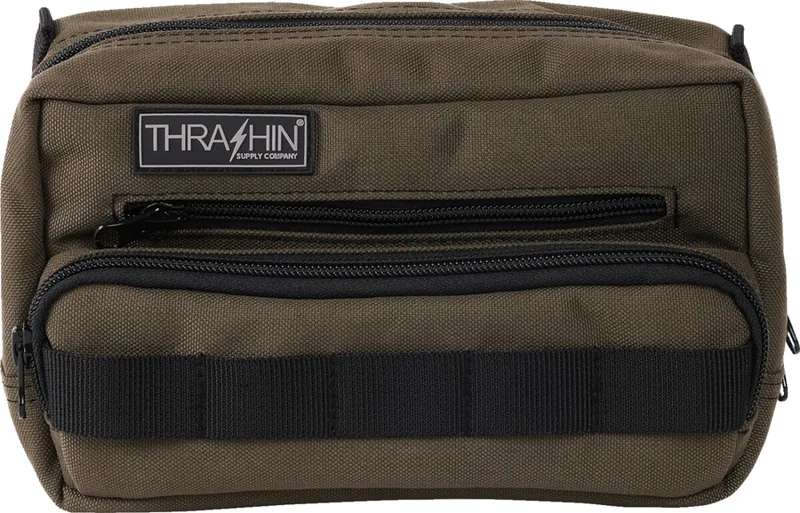 Thrashin Supply Co. BAG HANDLEBAR TSC PLUS GREEN