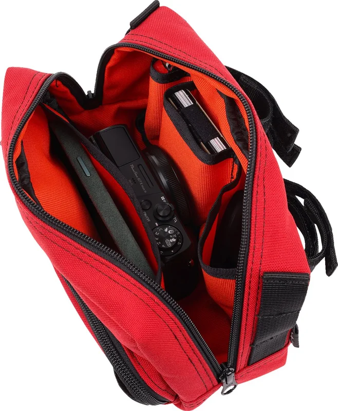 Thrashin Supply Co. BAG HANDLEBAR TSC PLUS RED