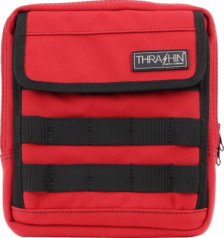 Thrashin Supply Co. BAG HANDLEBAR TSC SLIM RED