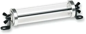 Biltwell Stash Tube<br><ul><li>Fit 5.75" on-center bolt pattern/U.S.A. motorcycle license plates</li><li>Include black electroplated steel L-brackets and hardware</li><li>CNC-machined end caps in black or polished aluminum</li><li>Impact-resistant plastic sleeve holds documents and more</li><li>Stash tube measures 4.75" L x 1" inside diameter</li><li>End caps: 100% Aluminium. Sleeve: 100% Plastic</li></ul><br>Fits 5-3/4 in. on-center bolt pattern/USA motorcycle license plates.