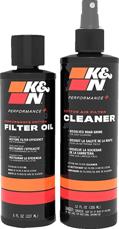 K&N Recharger air filter service kit. Black