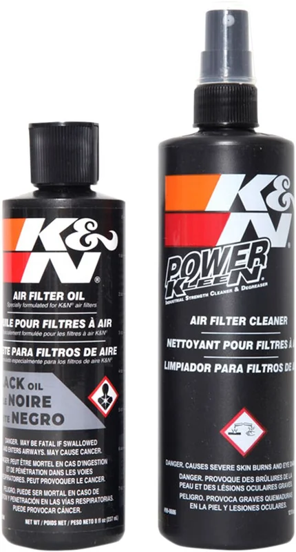 K&N Recharger air filter service kit. Black