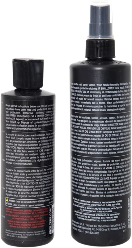 K&N Recharger air filter service kit. Black
