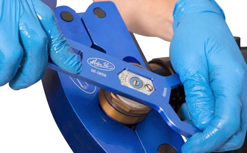 MOTION PRO 46 MM / 50 MM FORK CAP WRENCH BLUE ALUMINUM