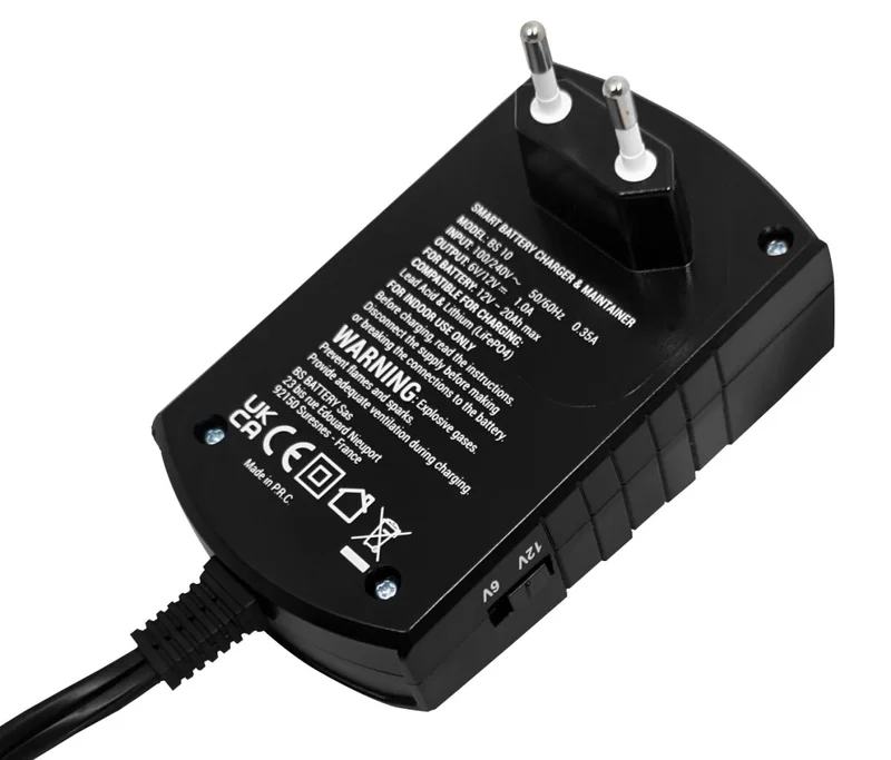BS BATTERY CHARGER BA10 6V/12V-1A