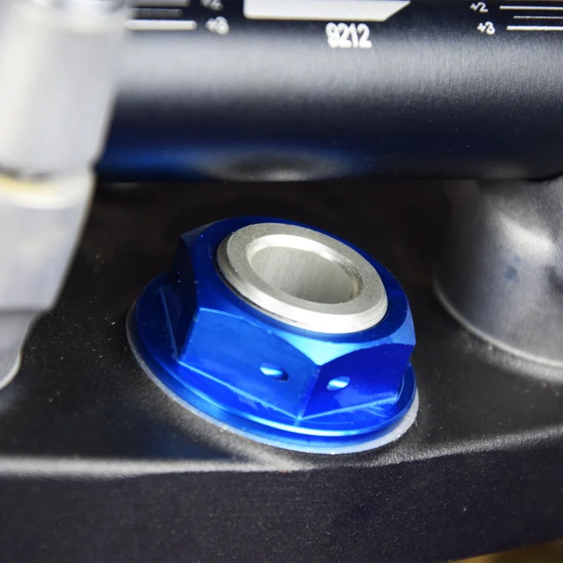 SCAR RACING STEERING STEM NUT BLUE