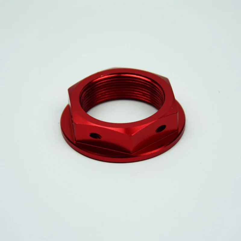 SCAR RACING STEERING STEM NUT RED