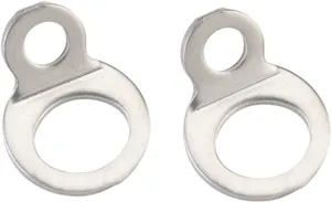 MOOSE OFFROAD HARD-PARTS BOLT-ON STRAP RINGS SILVER
