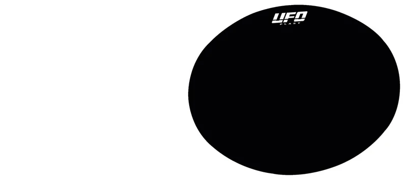 UFO VINTAGE OVAL STICKER FOR OVAL NUMBER PLATES YELLOW