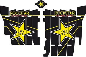 BLACKBIRD RACING ROCKSTAR ENERGY RADIATOR LOUVER STICKERS
