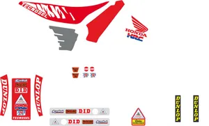 TECNOSEL GRAPHIC KIT HONDA USA 91