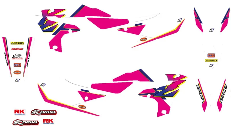 BLACKBIRD RACING GRAPHIC KT RETRO YZF