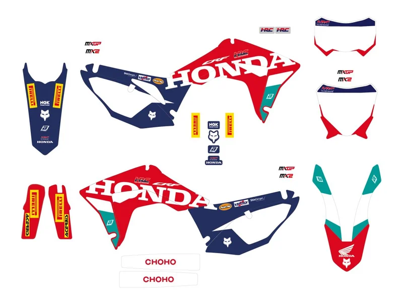 BLACKBIRD RACING GRAPHIC KIT REP HRC 25 CRF 450