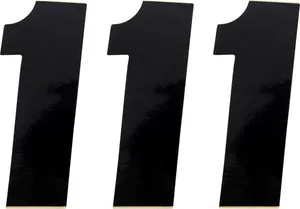 MOOSE OFFROAD HARD-PARTS RACE NUMBER BLACK 4.5" # 1