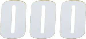 MOOSE OFFROAD HARD-PARTS RACE NUMBER WHITE 4.5" # 0
