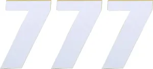 MOOSE OFFROAD HARD-PARTS RACE NUMBER WHITE 4.5" # 7
