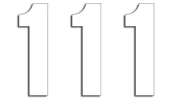 BLACKBIRD RACING THREE SERIES NUMBER #1 ADHESIVE 3 PACK WHITE
