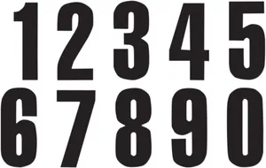 BLACKBIRD RACING THREE SERIES NUMBER #5 ADHESIVE 3 PACK BLACK