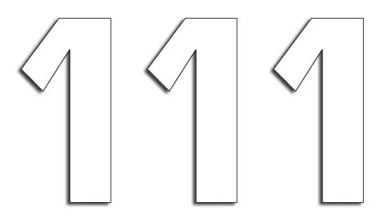 BLACKBIRD RACING TWO SERIES NUMBER #1 ADHESIVE 3 PACK WHITE