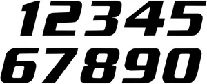 BLACKBIRD RACING ONE SERIES NUMBER #2 ADHESIVE 3 PACK BLACK