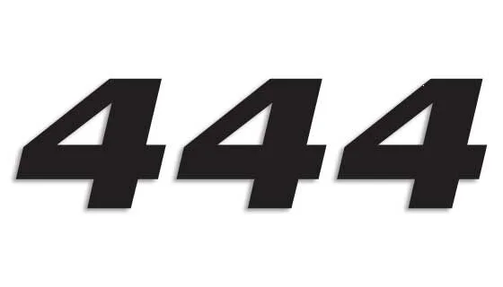 BLACKBIRD RACING ONE SERIES NUMBER #4 ADHESIVE 3 PACK BLACK