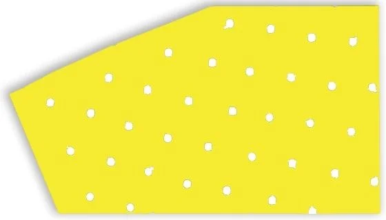 BLACKBIRD RACING COLOURED CRYSTALL SHEETS W/HOLES 47X33 CM 3PK YELLOW
