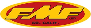 FMF FMF OVAL TRAILER STICKER 58,4 CM (23") YELLOW/RED