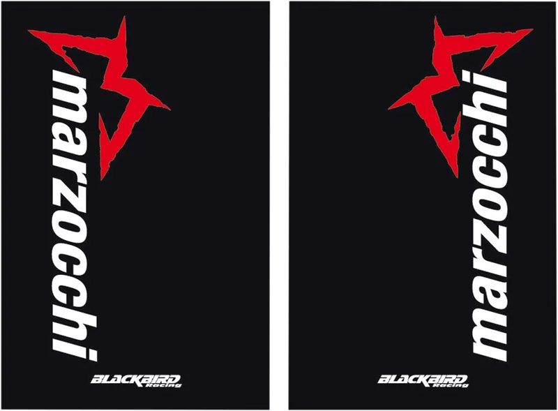 BLACKBIRD RACING FORK STICKERS MARZOCCHI BLACK 2PK