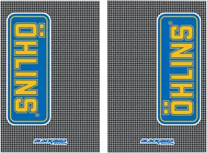 BLACKBIRD RACING FORK STICKERS ÖHLINS CARBON LOOK 2PK