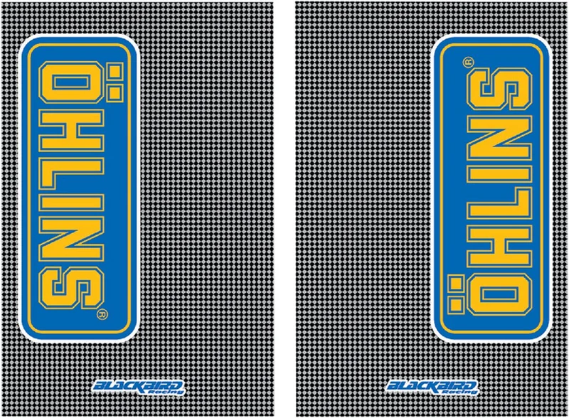 BLACKBIRD RACING FORK STICKERS ÖHLINS CARBON LOOK 2PK