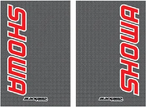 BLACKBIRD RACING FORK STICKERS SHOWA CARBON LOOK 2PK