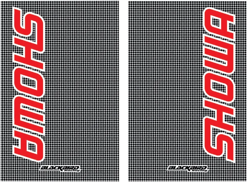BLACKBIRD RACING FORK STICKERS SHOWA CARBON LOOK 2PK