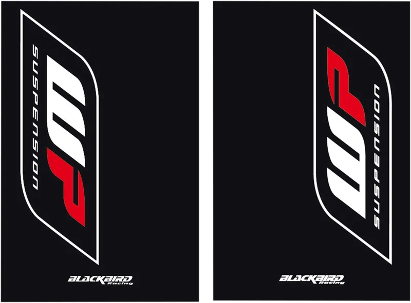 BLACKBIRD RACING FORK STICKERS WP BLACK 2PK