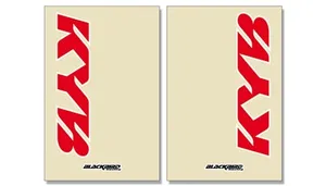 BLACKBIRD RACING FORK STICKERS KAYABA CLEAR 2PK