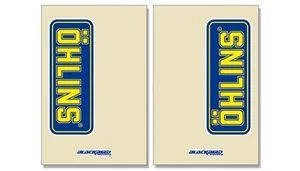 BLACKBIRD RACING FORK STICKERS ÖHLINS CLEAR 2PK