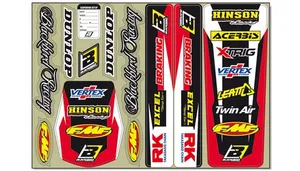 BLACKBIRD RACING STANDARD LOGO DECAL KIT RED