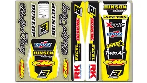 BLACKBIRD RACING STANDARD LOGO DECAL KIT YELLOW