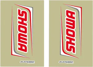 BLACKBIRD RACING FORK STICKERS SHOWA17