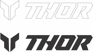 THOR DECAL THOR 6PK 3IN BK WH