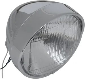 Drag Specialties 6 1/2 HEADLIGHT W/VISOR