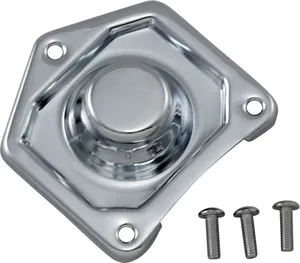 Drag Specialties Solenoid Body Cover for Big Twin<br><ul><li>Chrome-plated steel</li><li>Includes mounting hardware</li></ul>