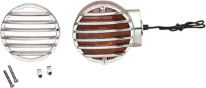 Drag Specialties TURN SIGNAL LENS GRILLES FLT